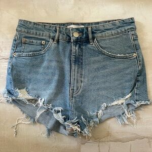 Denim shorts